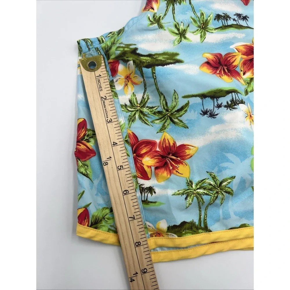 100%‎ Wet Mens Floral Swimming Trunks Size 14 9